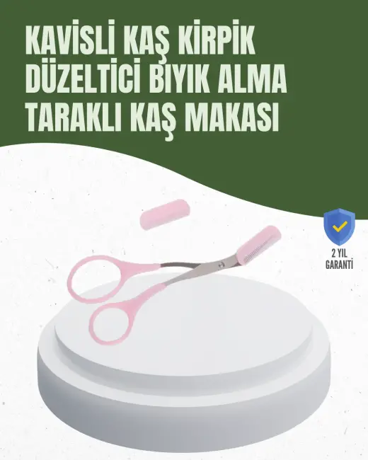 Hassas Kesim İçin Kavisli Yüz Bakım Makası