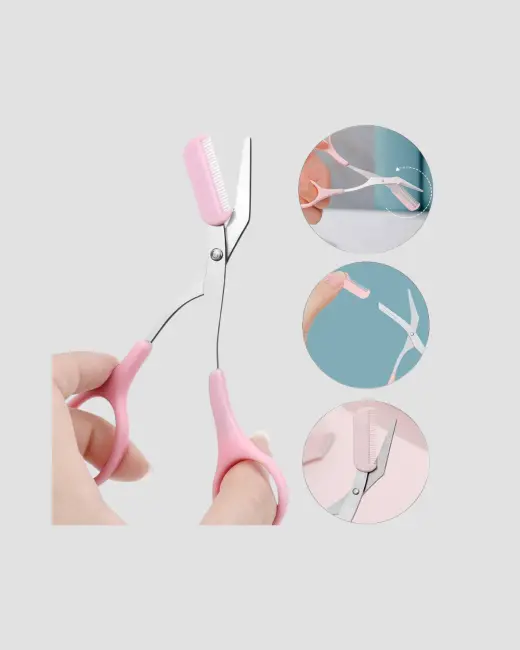 Taşınabilir Kaş ve Kirpik Düzenleme Makası – Ergonomik Tasarım