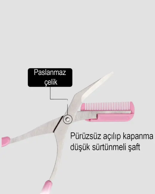 Kaş Düzeltme Makası Taraklı – Profesyonel ve Pratik Kaş Bakımı