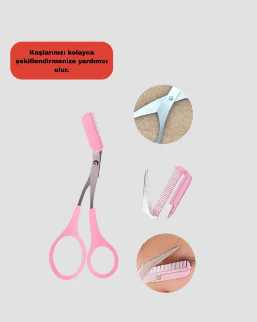 Mini Taraklı Kaş Düzeltici – Hassas Şekillendirme ve Taşınabilir Tasarım