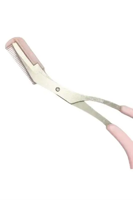 Taraklı Kaş Bıyık Makası Ve Kaş Ustura Seti Kaş Bıyık Tüy Alma Epilasyon Aleti 2'li Set