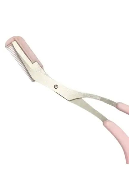 Taraklı Kaş Bıyık Makası Ve Kaş Ustura Seti Kaş Bıyık Tüy Alma Epilasyon Aleti 2'li Set