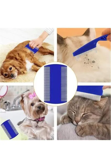 Evcil Hayvan Tarak Seti 4'lü Bit Tarağı Ked Köpek Tüyüne Uygun