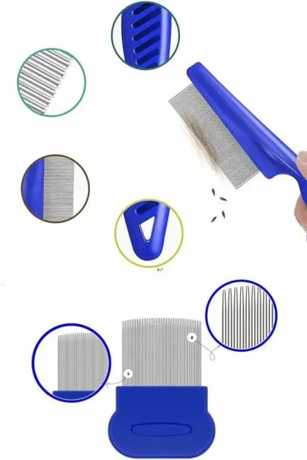 Tüy Fırçası Bit Tarağı Seti Evcil Hayvan Tüy Toplayıcı Bit Pire Önleyici Tarak