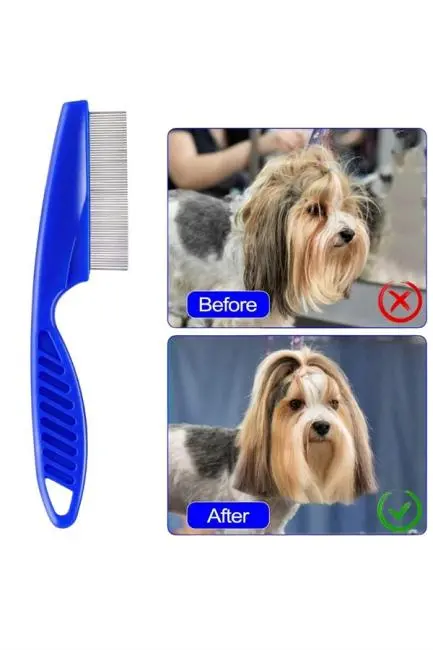 4'lü Bit Evcil Hayvan Tarak Seti Kedi Köpek Bit Tarak Seti Pire Tarağı