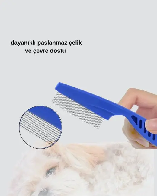 Evcil Hayvan Tüy Bakım Seti – 4’lü Paslanmaz Çelik ve Eco Plastik Kolay Temizlenebilir ve Dayanıklı