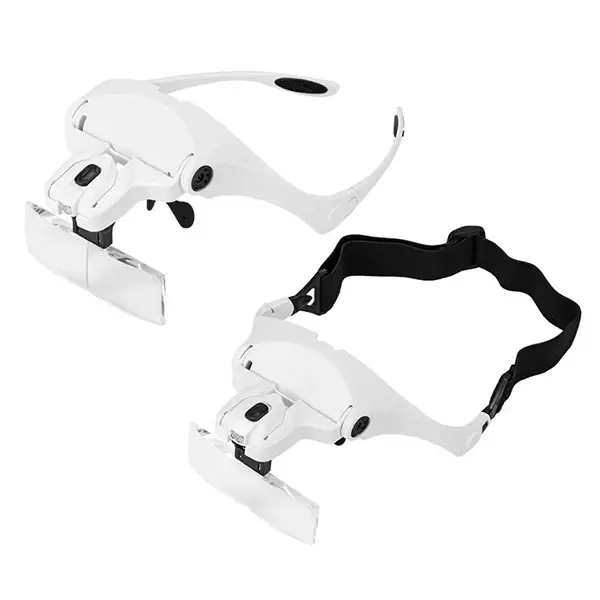 ALLY 9892B2 Yedek Lensli Led Işıklı Kafa Büyüteçi-(5775)