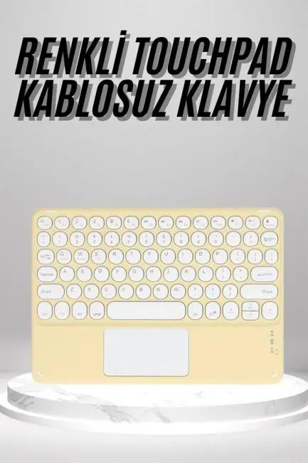 Touchpad Uyumlu Bluetooth Klavye Slim Kablosuz Wifi Q Klavye