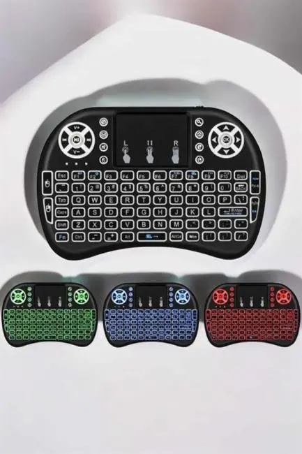 USB Bağlantılı Mini Q Klavye Işıklı Tüm Cihazlara Uyumlu