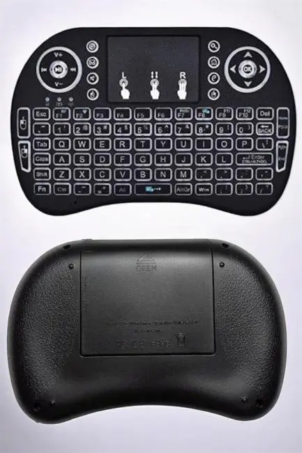 Işıklı Kablosuz Mini Q Klavye Tüm Cihazlara Uyumlu