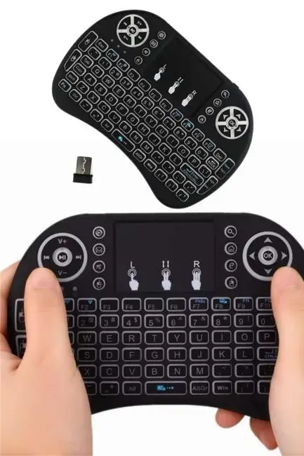 Mini Klavye Gaming Pc Playstation Ledli Mouse Rgb Mouse Bluetooth Usb