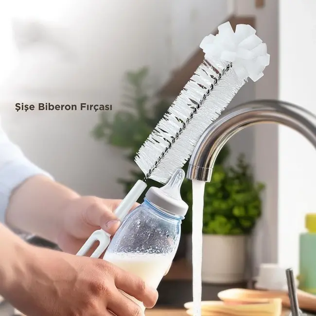 Premium Lüks Şişe Ve Biberon Fırçası - Ultra Dayanıklı Profesyonel Temizlik &amp; Kristal Parlaklık
