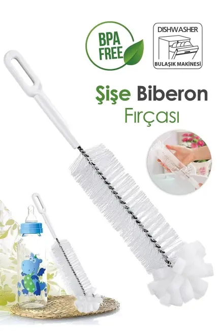Premium Lüks Şişe Ve Biberon Fırçası - Ultra Dayanıklı Profesyonel Temizlik &amp; Kristal Parlaklık