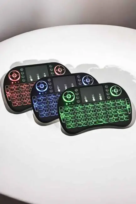 USB Bağlantılı Mini Q Klavye Işıklı Tüm Cihazlara Uyumlu