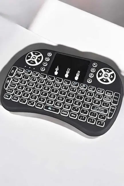 Işıklı Kablosuz Mini Q Klavye Tüm Cihazlara Uyumlu