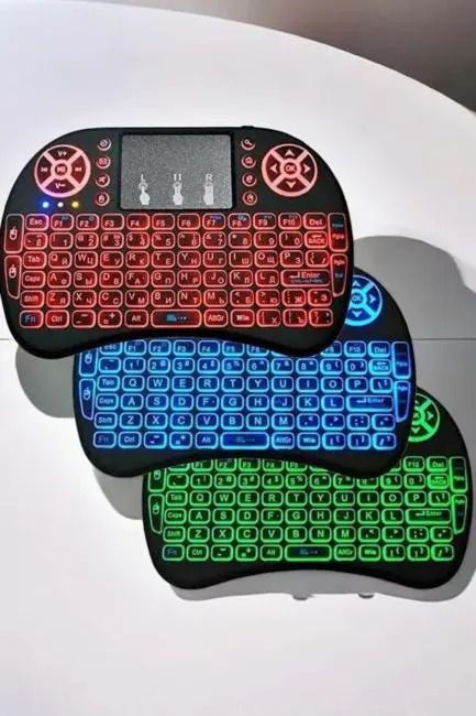 Işıklı Kablosuz Mini Q Klavye Tüm Cihazlara Uyumlu
