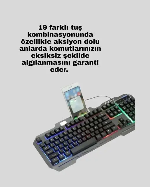 Gaming Klavye ve Mouse Seti PG8018 – Dayanıklı Tuşlar Hızlı Komut