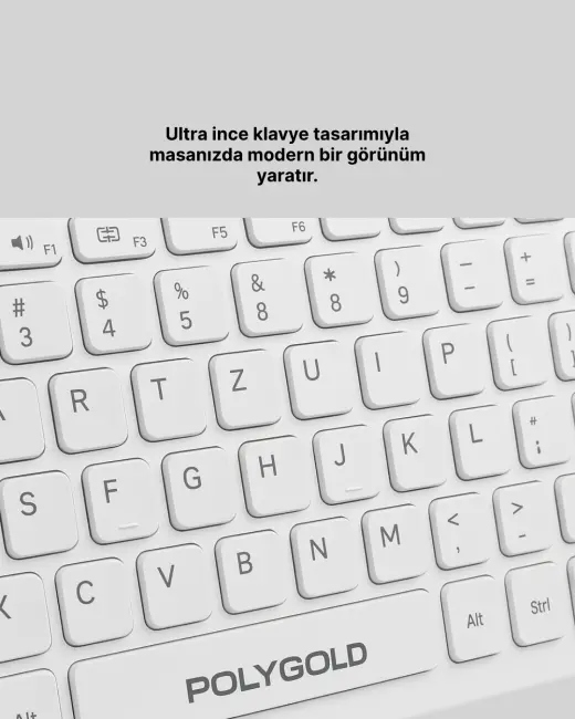 Tam Boy Kablosuz Klavye Mouse Seti - Gelişmiş Bağlantı ve Sessiz Performans