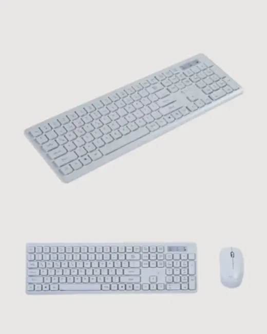 Kablosuz Klavye ve Mouse Seti - Ergonomik Tasarım Sessiz Kullanım Geniş Uyumluluk
