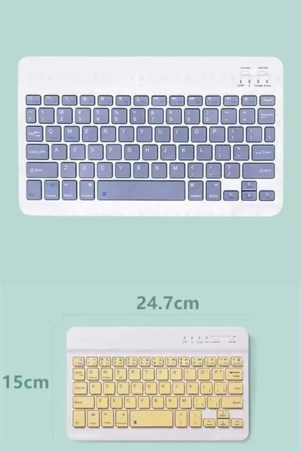 Android ve İOS Uyumlu Bluetooth Kablosuz Türkçe Q Klavye Renkli