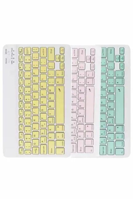 Bluetooth Şarj Edilebilir Mini Q Klavye Kablosuz Taşınabilir