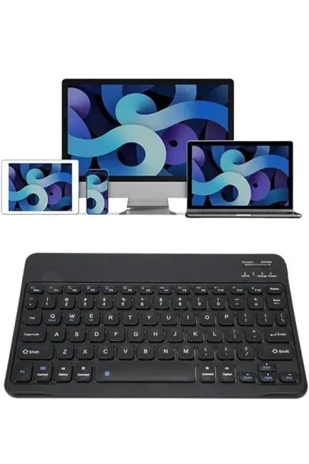 Bluetooth Şarj Edilebilir Mini Q Klavye Kablosuz Taşınabilir