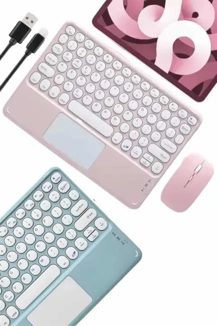 Profesyonel Wifi Q Klavye Bluetooth Klavye Touchpad 10.8 Inç