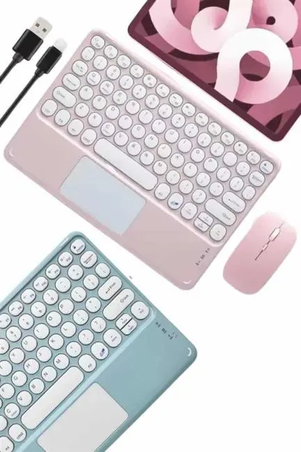 Profesyonel Wifi Q Klavye Bluetooth Klavye Touchpad 10.8 Inç