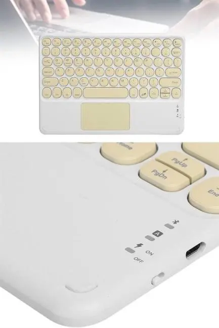 Bluetooth Touchpad Klavye 10.9 inch Kablosuz Wifi Q Klavye Slim