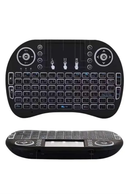 Kablosuz Türkçe Q Klavye RGB Işıklı Televizyon Ps3 Dokunmatik Mouse