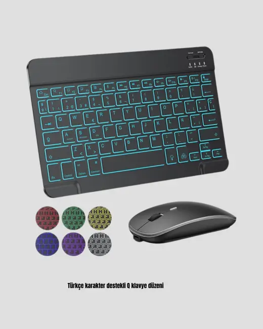 Türkçe Q Klavye RGB Işıklı Ergonomik Tasarımlı