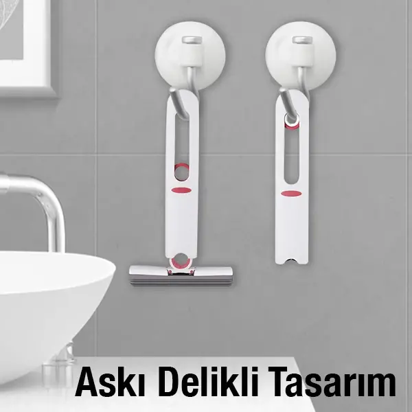 EZERE Çok Amaçlı Mini tezgah üstü Paspas Mini Mop + 2 Yedek Uç-(5775)