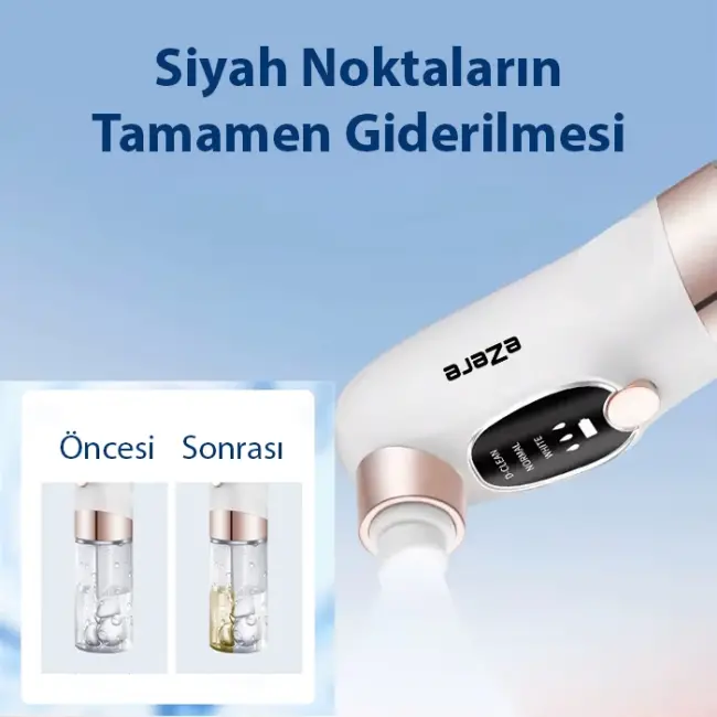 EZERE Su Hazneli Şarjlı Vakumlu Siyah Nokta Temizleme cihazı-(5775)