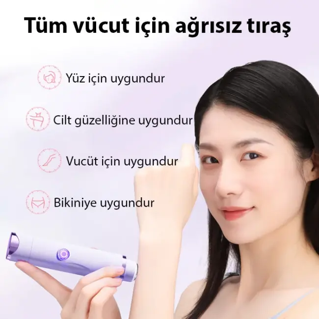 EZERE Koltuk Alti Burun Kas Killari Ve Özel Bölgeler Çift Basli Epilasyon Cihazi-(5775)