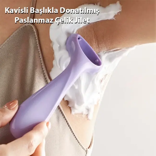 EZERE Tüm Vücut Kılları İçin Pürüzsüz Tıraş Paslanmaz Çelik Jilet Manuel Tıraş Bıçağı-(5775)