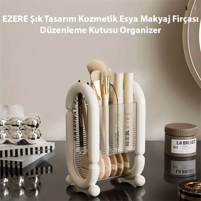 EZERE Şık Tasarım Kozmetik Eşya Makyaj Fırçası Düzenleme Kutusu Organizer-(5775)