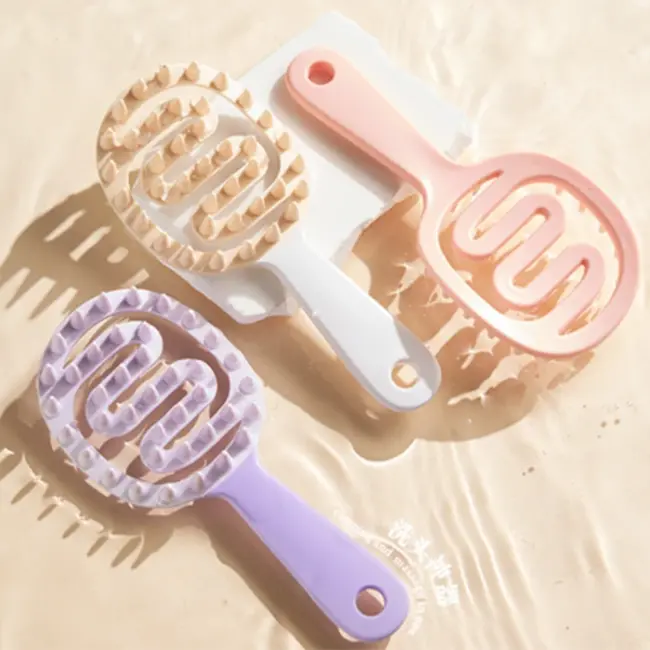 EZERE Tüm Saç Tipleri için Saç Derisi Masaj Ve Yumuşak Yıkama Tarağı-(5775)