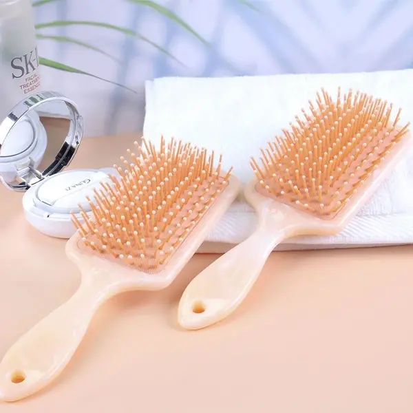 EZERE Mermer Desenli Saç Açma Ve Tarama Fırçası Anti-Statik Saç Fırçası-(5775)