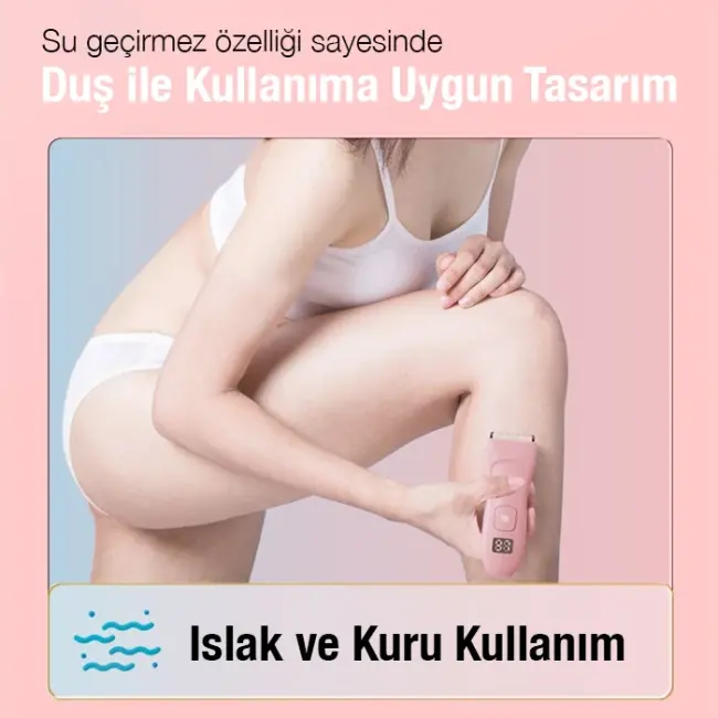 EZERE Saç sakal vücut tıraş makinesi Su Geçirmez Dijital Göstergeli-(5775)