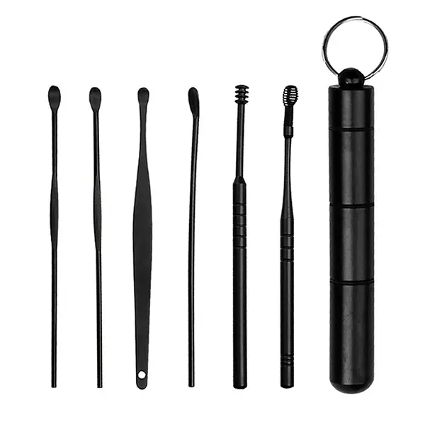 EZERE 6 Parça Spiral Kulak Temizleme Seti- Paslanmaz Çelik Temizleme Seti-(5775)