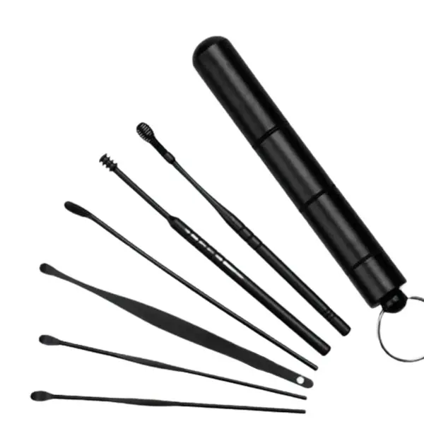 EZERE 6 Parça Spiral Kulak Temizleme Seti- Paslanmaz Çelik Temizleme Seti-(5775)