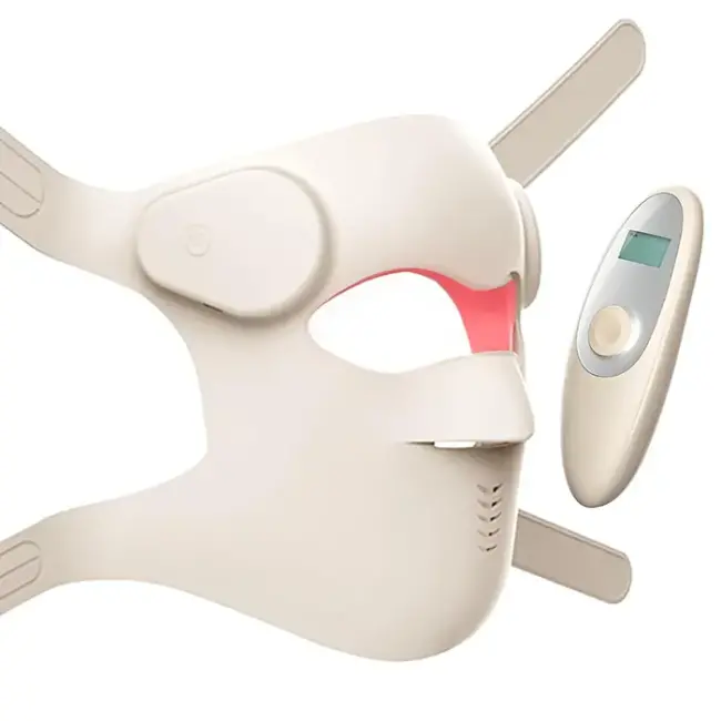 EZERE Yüz İçin Şarjlı 9 Modlu Kızılötesi & Kırmızı Işık Terapisi Maskesi – 480 Boncuklu LED Cilt Bakım Masajı Ev Tipi Işık Terapisi-(5775)