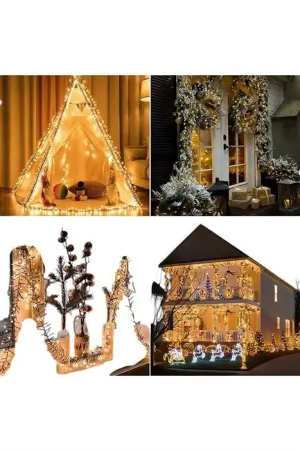 10 Metre Led Işık Saçaklı Dekoratif Şerit Led