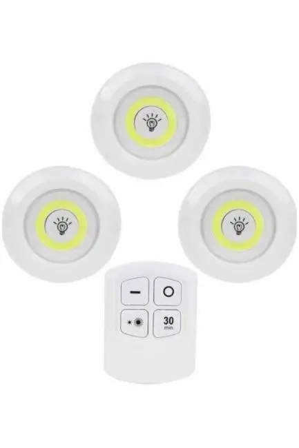 Kablosuz Pilli Işıldak  Masa Lambası Mutfak Tezgah Altı Banyo Dolabı Dolap İçi