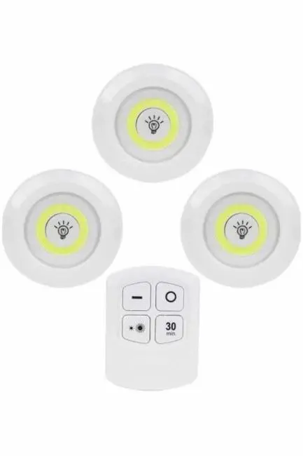 Kablosuz Pilli Işıldak  Masa Lambası Mutfak Tezgah Altı Banyo Dolabı Dolap İçi