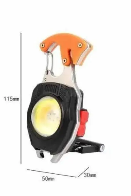 7 Modlu Mini Led Lamba Anahtarlık USB Şarjlı Kamp İçin Taşınabilir