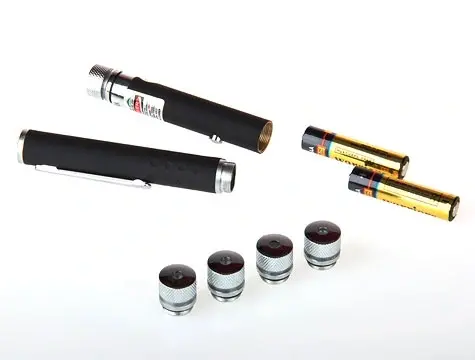 Yeşil Lazer Pointer 100 Mw 15 Km Etkili (5 Başlıklı)