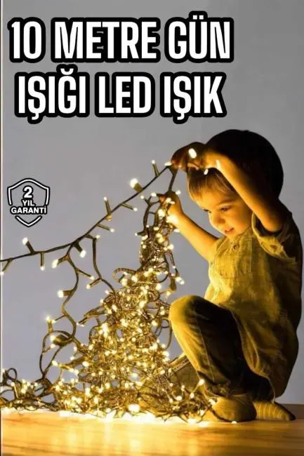 10 Metre Led Işık Saçaklı Dekoratif Şerit Led