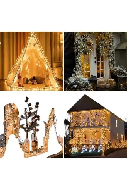 Led Işık 10 Metre Gün Işığı Parlak ve Doğal Ağaç Süsleme