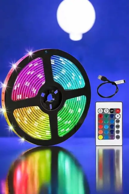 Smart Şerit Led TV Arkası Renkli Kumandalı 10 Metre